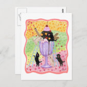 Ice Cream Labradors Briefkaart (Voorkant / Achterkant)