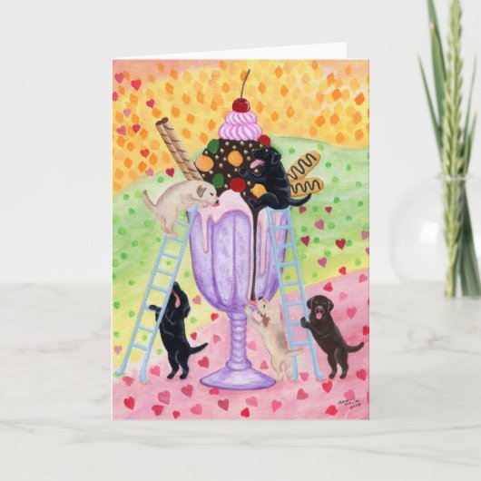 Ice Cream Labradors Kaart (Voorkant)