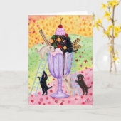 Ice Cream Labradors Kaart (Gele Bloem)