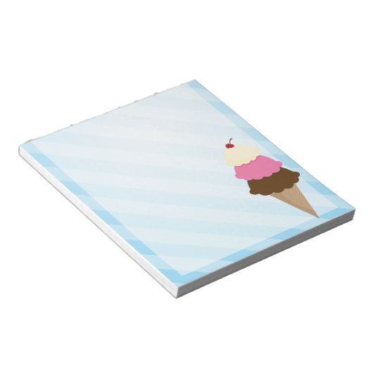 Ice Cream-laptop Notitieblok (Schuin)