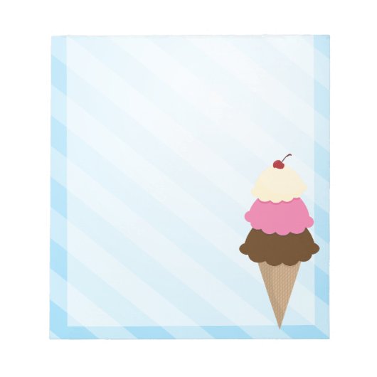 Ice Cream-laptop Notitieblok (Voorkant)