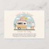 Ice Cream Light Roze Baby shower Book Request Informatiekaartje (Voorkant)