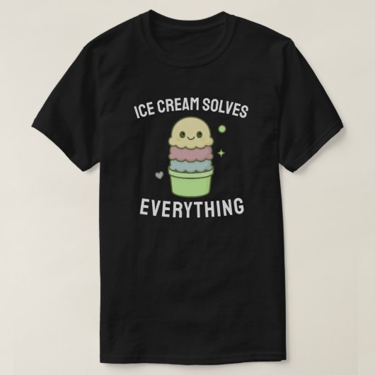 Ice Cream lost alles op T-shirt (Design voorkant)