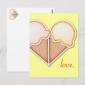 Ice Cream Love Briefkaart (Voorkant / Achterkant)