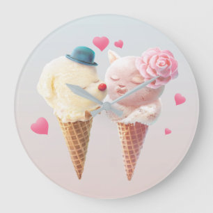 Ice Cream Love Grote Klok