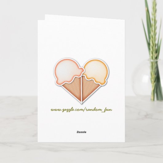 Ice Cream Love Kaart (Achterkant)