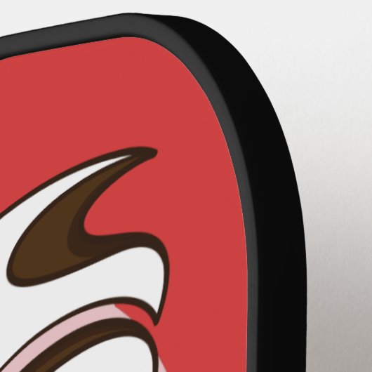 Ice Cream Lover, aangepaste naam en kleur Pickleball Paddle (Links Detail)