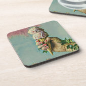 Ice cream lover gift bier onderzetter (Linkerzijde)