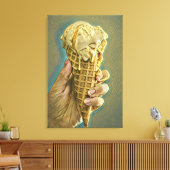 Ice cream lover gift canvas afdruk (Insitu (Woonkamer))