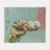 Ice cream lover gift fleece deken (Voorkant (Horizontaal))