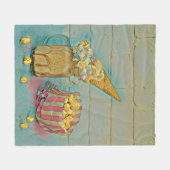 Ice cream lover gift fleece deken (Voorkant (Horizontaal))