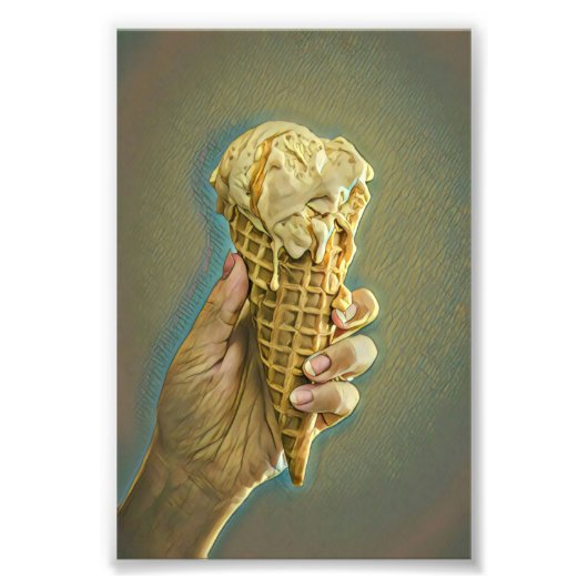 Ice cream lover gift foto afdruk (Voorkant)