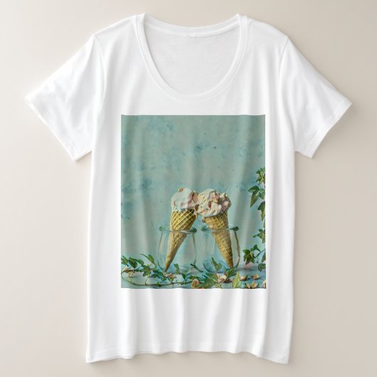 Ice cream lover gift grote maat t-shirt (Design voorkant)