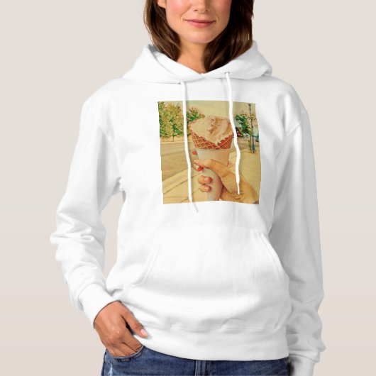 Ice cream lover gift hoodie (Voorkant)