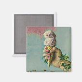 Ice cream lover gift magneet (Voorkant / Achterkant)