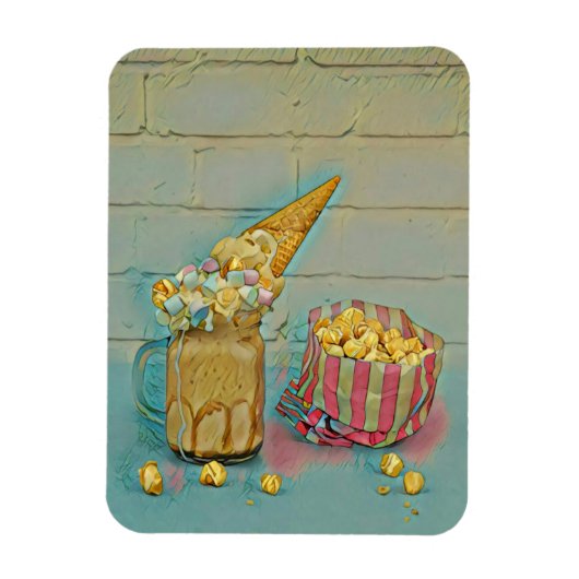 Ice cream lover gift magneet (Verticaal)
