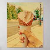 Ice cream lover gift poster (Voorkant)