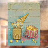Ice cream lover gift raamsticker (Vel 2)