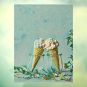 Ice cream lover gift raamsticker (Vel 3)