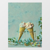Ice cream lover gift raamsticker (Vel)