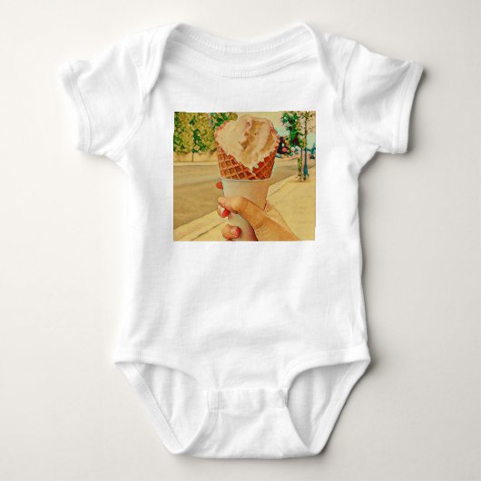 Ice cream lover gift romper (Voorkant)