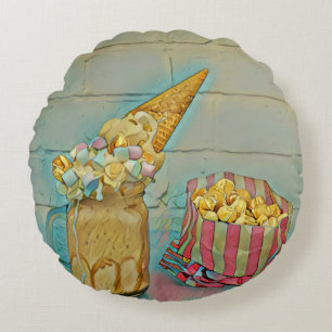 Ice cream lover gift rond kussen