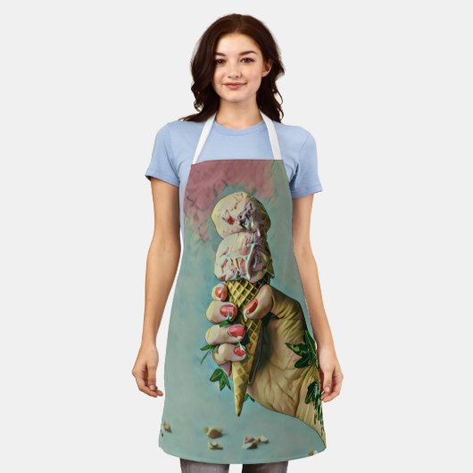 Ice cream lover gift schort (Gedragen)