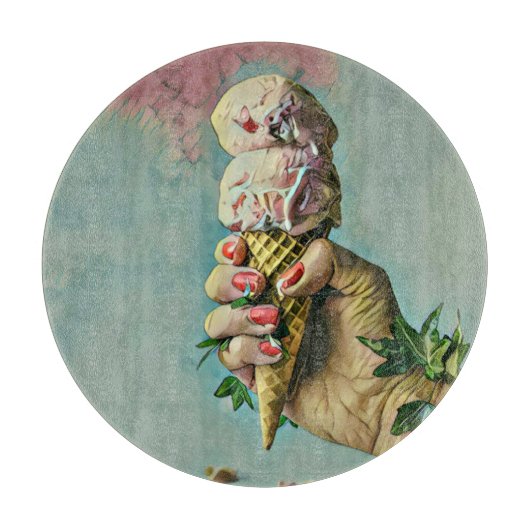 Ice cream lover gift snijplank (Voorkant)