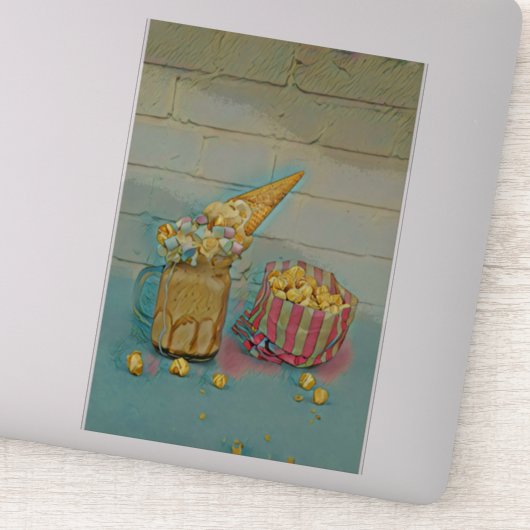 Ice cream lover gift sticker (Detail)