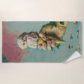 Ice cream lover gift strandlaken (Voorkant)