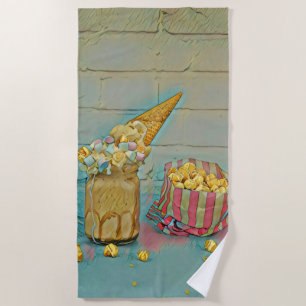 Ice cream lover gift strandlaken