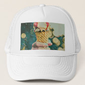 Ice cream lover gift trucker pet (Voorkant)