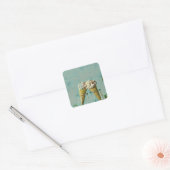 Ice cream lover gift vierkante sticker (Envelop)