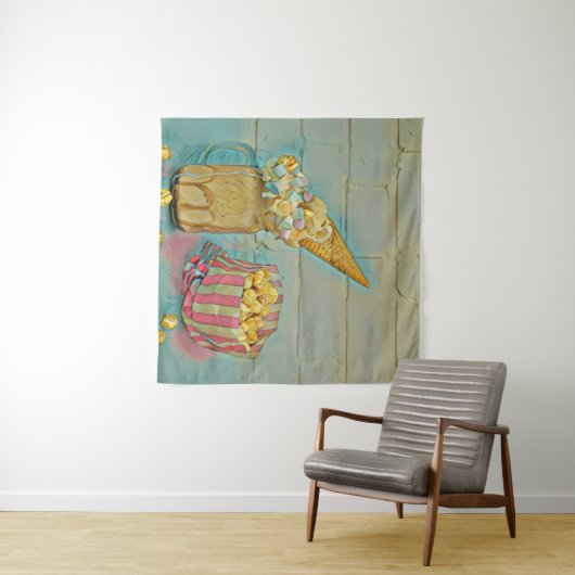 Ice cream lover gift wandkleed (In Situ (horizontaal))