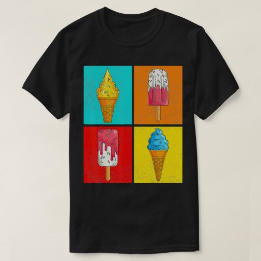 Ice Cream Lover Summer Dessert Sprinkles Pop Art I T-shirt (Design voorkant)