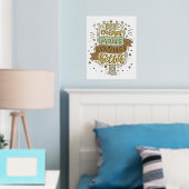 Ice Cream maakt alles beter - Lettering Folie Afdrukken (Insitu (Slaapkamer))