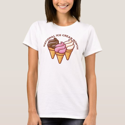 Ice Cream Maand T-shirt (Voorkant)