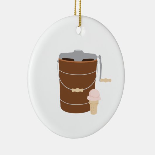 Ice Cream Maker Keramisch Ornament (Rechts)