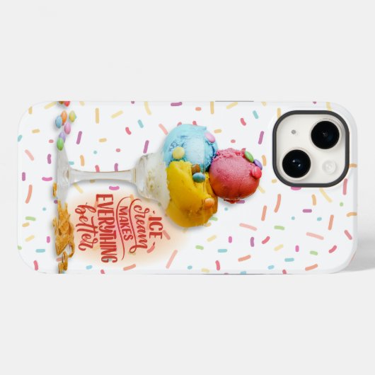 Ice cream makes everything better Case-Mate iPhone case (Achterkant (horizontaal))