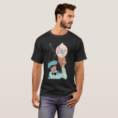 ICE CREAM MAN AFBEELDING T-SHIRT (Voorkant volledig)
