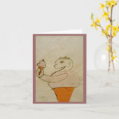 Ice Cream Man Note-kaart, door Brad Hines Kaart (Gele Bloem)