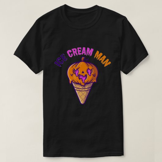 Ice Cream Man Scary Halloween Costume  T-shirt (Design voorkant)
