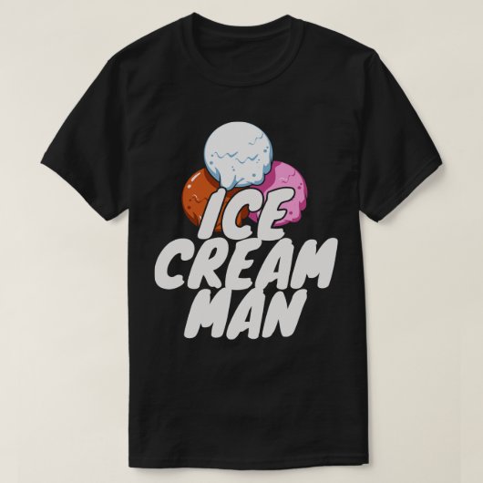 Ice Cream Man vrachtwagenchauffeur T-shirt (Design voorkant)