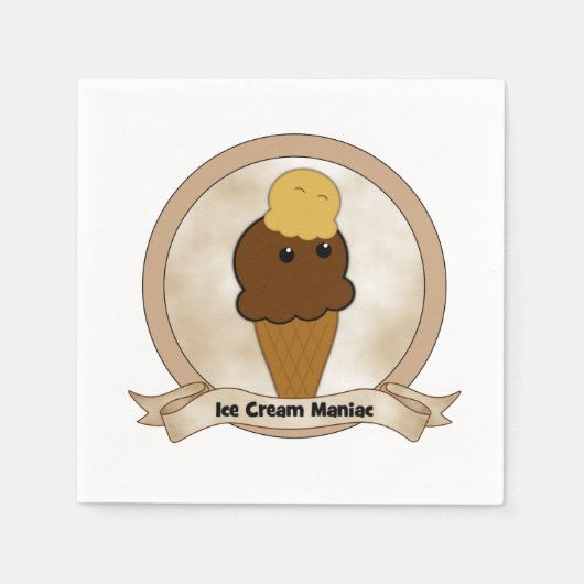 Ice Cream Maniac Servetten (Voorkant)