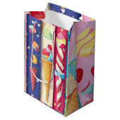 Ice Cream Medium Cadeauzakje (Voorkant Gekanteld)
