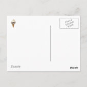 Ice Cream met Mustaches Briefkaart (Achterkant)