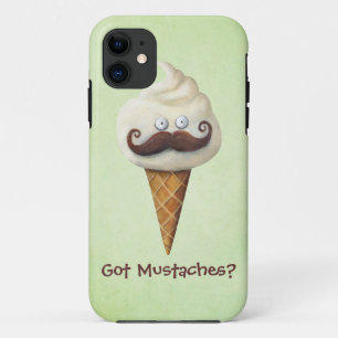 Ice Cream met Mustaches Case-Mate iPhone Case