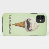 Ice Cream met Mustaches Case-Mate iPhone Case (Achterkant (horizontaal))