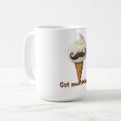 Ice Cream met Mustaches Koffiemok (Voorkant links)