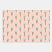 Ice Cream met springen Moderne, kleurrijke Cute Gi Inpakpapier Vel (Voorkant 3)